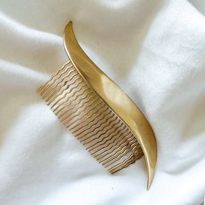 Vintage Gold Hair Comb